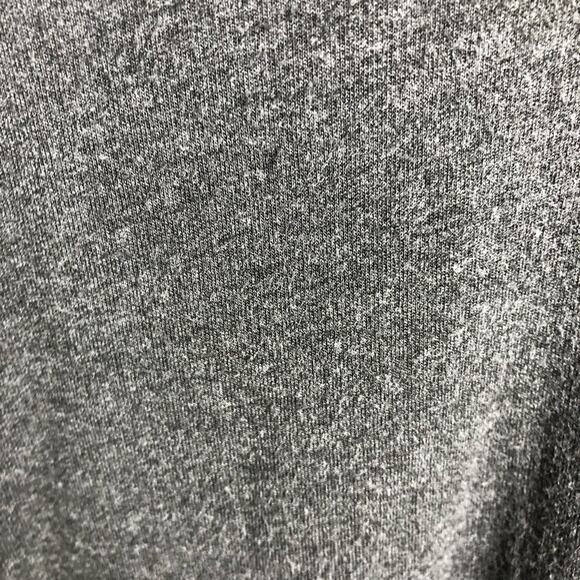 Cabi Elegant Tee charcoal gray collared v neck knit top size Large #4258 - Picture 7 of 15